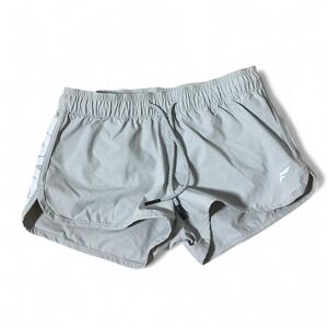 Flag Nor Fail Womens Gray Athletic Running Workout Shorts Small FGXFL Pocket